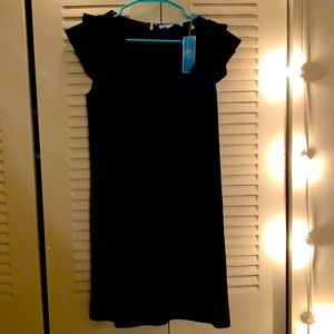 Draper James Black Velvet Dress